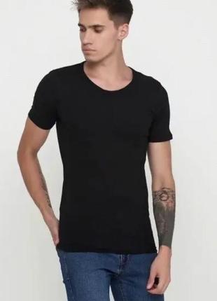 Котонова приталена футболка livergy l, xl, слімфіт
