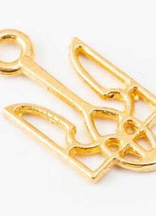 Набор подвесок в форме тризуба resteq 100 шт., золото. металлические подвески тризубы для рукоделия