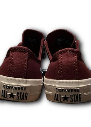 Топ ❤️ кеды converse chuck taylor 2 150155c bordo white low all star текстиль размеры спрашивайте.6 фото