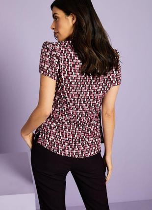 Брендовая блуза simon jersey геометрический принт этикетка3 фото