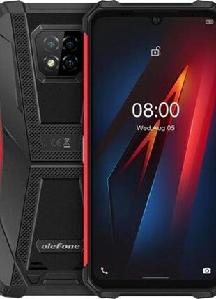 Смартфон ulefone armor 8 4/64gb red, 5580mah, 16+5+2/8мп, 2sim, экран 6.1'' ips, 8 ядра
