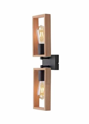 Люстра loft, светильник, потолковик, бра деревянная дс 6422/2, скандинавский стиль