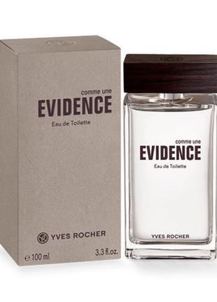 Чоловіча туалетна вода evidence 100мл ів роше yves rocher1 фото