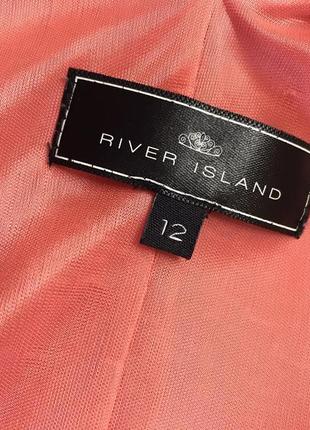 Туника мини платье river island eur-38 р.48/50  коралловый сарафан8 фото