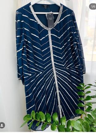 Европа🇪🇺joanna hope. отличное нарядное платье современного фасона, с подкладкой1 фото