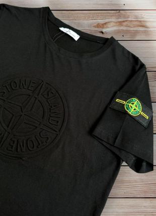 Sdf мужская футболка  stone island premium качество / стоник стоун айленд чоловіча футболка  поло майка ua4 фото