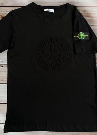 Sdf мужская футболка  stone island premium качество / стоник стоун айленд чоловіча футболка  поло майка ua2 фото
