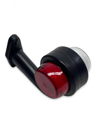 Габарит заноса прицепа 15 см красно-белый неон 12-24v form plas