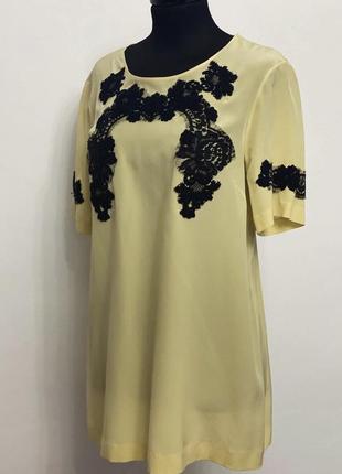 Шелковая футболка блуза dolce & gabbana