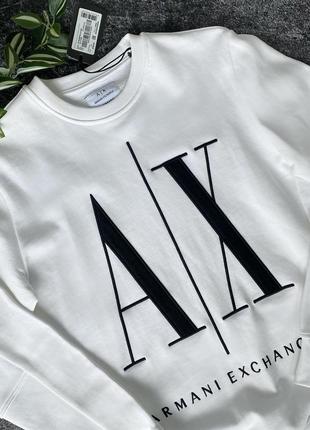 Свитшот armani exchange белый2 фото