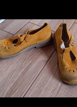 Туфлі натуральні шкіряні весняні туфельки  сандалі