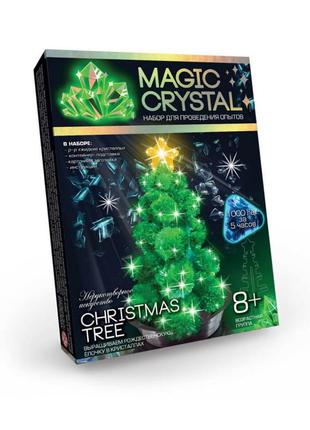 Дитячий набір для проведення дослідів "magic crystal" omc-01-01 безпечний  (різдвяна зелена ялинка)