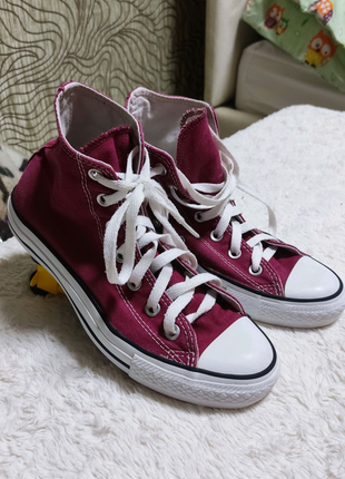 Кеды converse chuck taylor all star hi red m9621c