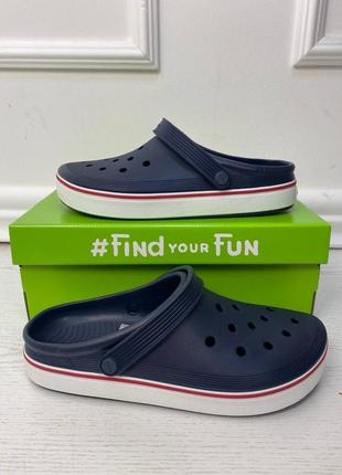 Crocs off court clog navy чоловічі крокси сабо