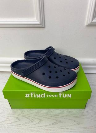 Crocs off court clog navy мужские кроксы сабо2 фото