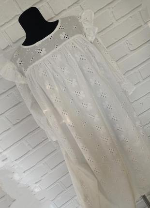 Белое платье primark натуральный состав котон