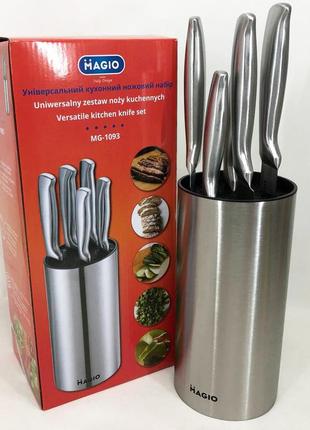 Ii універсальний кухонний ножовий набір magio mg-1093 5 шт, набір ножів для кухні, кухонні ножі cd2 фото
