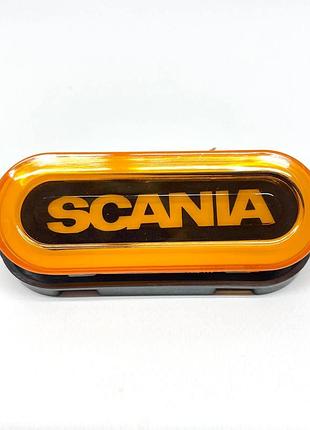 Габаритный фонарь жёлтый scania неон 24v led