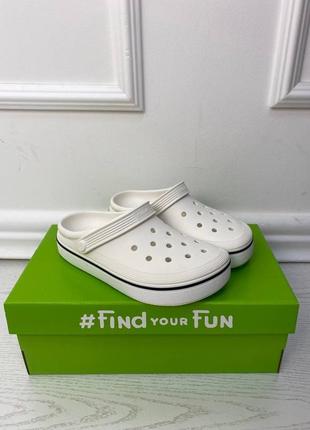 Crocs off court clog white чоловічі крокси сабо2 фото