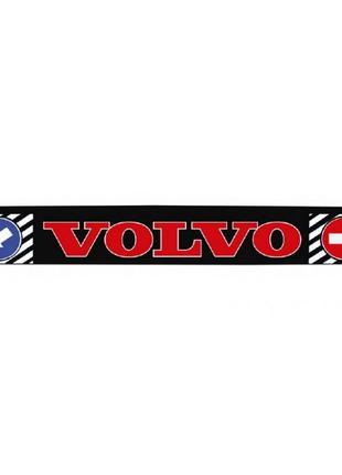 Брызговик на задний бампер с надписью "volvo" красного цвета (350x2400)