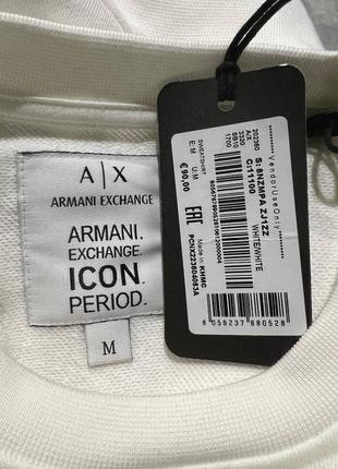 Свитшот armani exchange белый3 фото