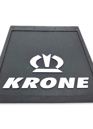 Брызговик на колесо с надписью "krone" 450*400 тиснёный чёрный 1 сорт
