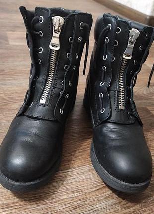 Ботинки женские. кожа - 38 (25см)
