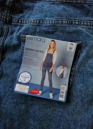 Новый крутой джинсовый комбинезон esmara evro 42 skinny fit, наш 483 фото