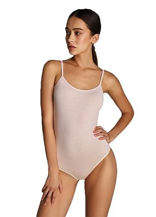 Боді майка в бежевому кольорі на тонких бретельках ellen bb 003/003