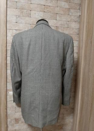 Пиджак  в мелкий принт гусиная лапка 100 % шерсть3 фото