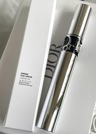 Оригинальн! dior diorshow iconic overcurl тушь для увеличения объема и подкручивания ресниц 👉🏻оттенок 090 black 6 г.