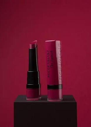 Помада для губ bourjois paris rouge velvet lipstick 02 - flamingo rose6 фото
