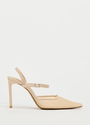 Туфли слингбеки из сеточки zara 3216/3103 фото