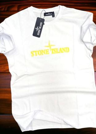 Мужская футболка  stone island premium качество / стоник стоун айленд чоловіча футболка  поло майка ua1 фото