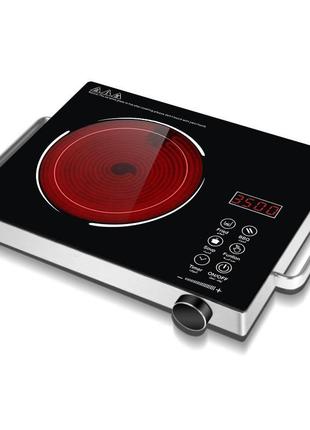 Плита инфракрасная электрическая настольная стеклокерамическая 2200 вт таймер sokany sk-3576 dm-11