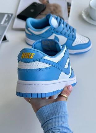 Женские кроссовки nike dunk low blue3 фото