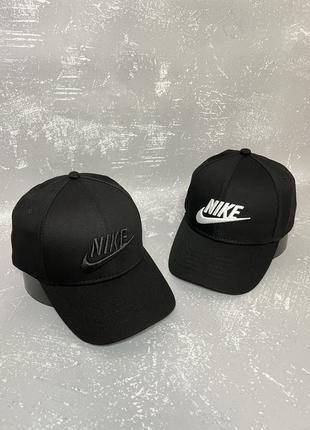 Черная кепка с вышивкой nike (найк)