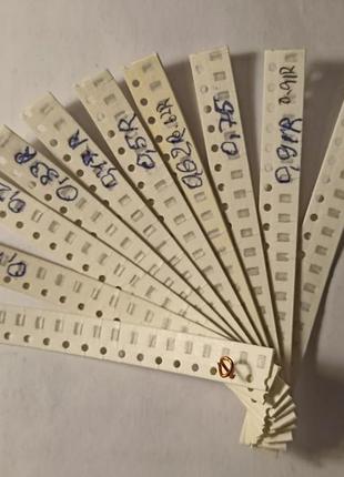 200шт.набор резисторов smd 0603 шунт 0,1-0,47 0,5 0,75-0,91 1,0ом
