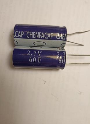 60f(ф) 2,7v(в)  ионистор суперконденсатор  конденсатор