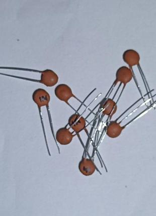 10шт 100nf(нф)(0,1мкф) маркування 104 50v керамічний конденсатор