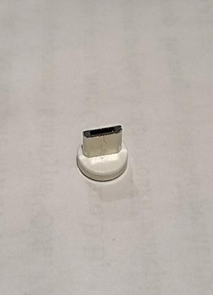Магнітний круглий конектор(адаптер) кабеля data micro usb зарядка