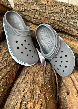 Жіночі крокси сабо crocs off court clog grey2 фото