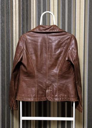 Женский кожаный пиджак жакет leonardo6 фото