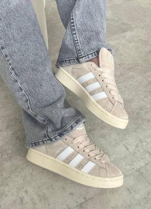 Жіночі кросівки adidas campus beige