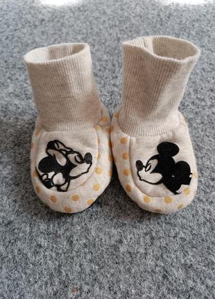 Тапочки, тапочки для малышей disney minnie mouse