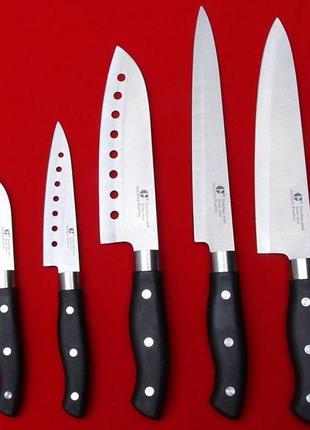 Набір ніжей якісних 5 в 1, кухонні ножі з неіржавкої сталі5 фото
