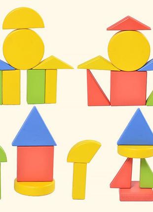 Детская развивающая игрушка с геометрическими фигурками рамка-вкладыш круг-квадрат-треугольник 18 элементов4 фото