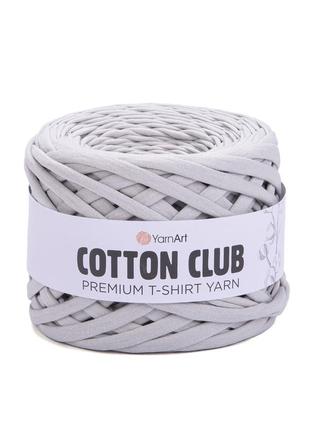 Cotton club 7304 yarnart пряжа светло-серая