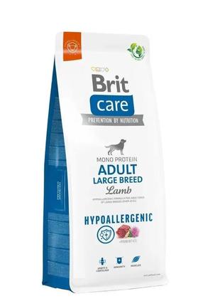 Сухой корм brit care hypoallergenic adult large breed lamb для взрослых собак крупных пород с ягненком 12кг