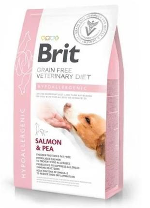 Сухой корм brit gf vetdiets dog hypoallergenic для собак при пищевой аллергии 2 кг